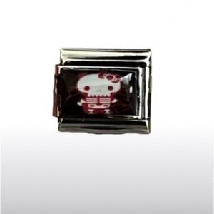 Pink hello kitty skeleton Italian link charm